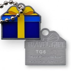 Travel Gift Tag - Blue & yellow
